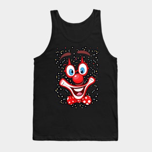 funny clown face Tank Top